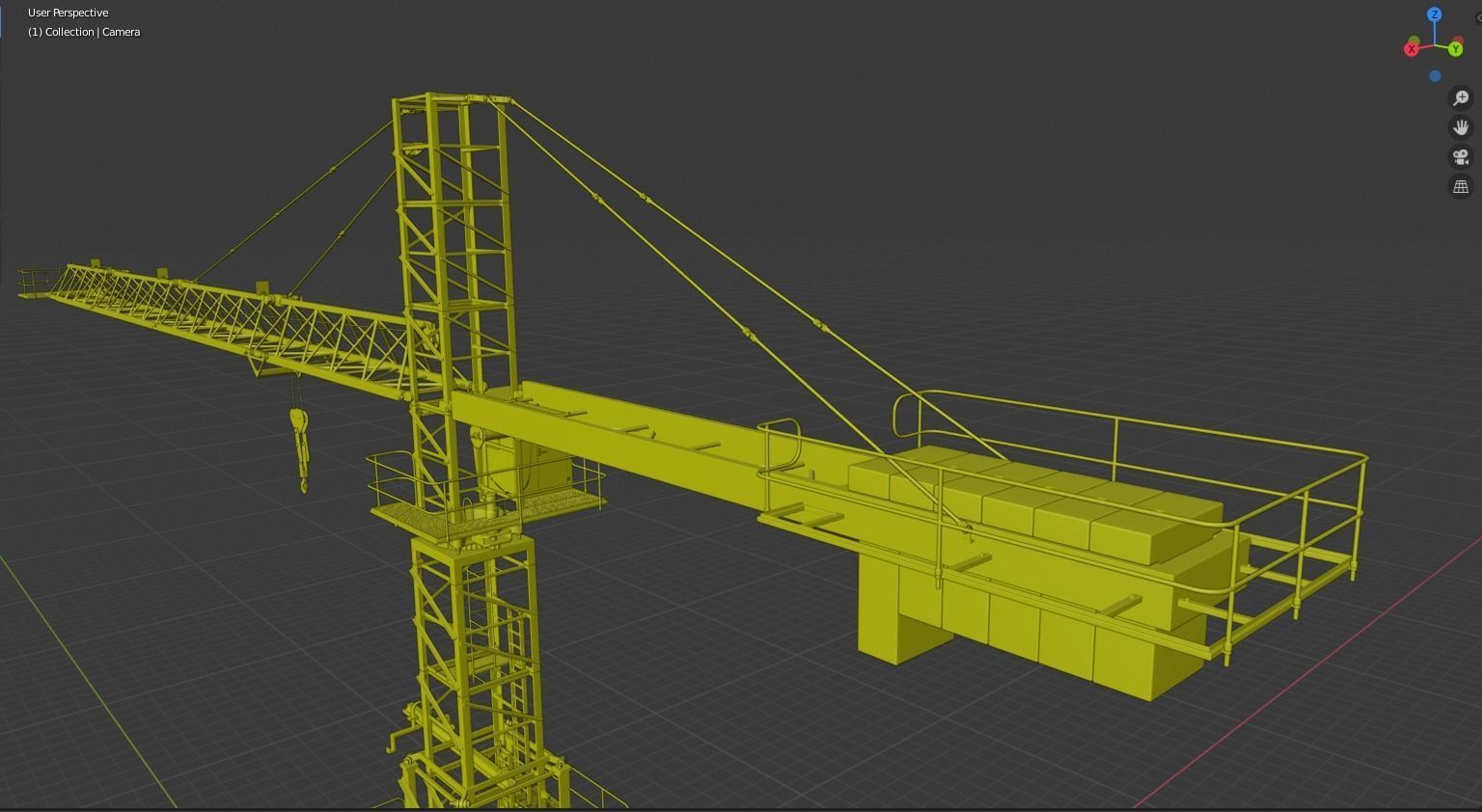 Crane 3d model 3D model | CGTrader