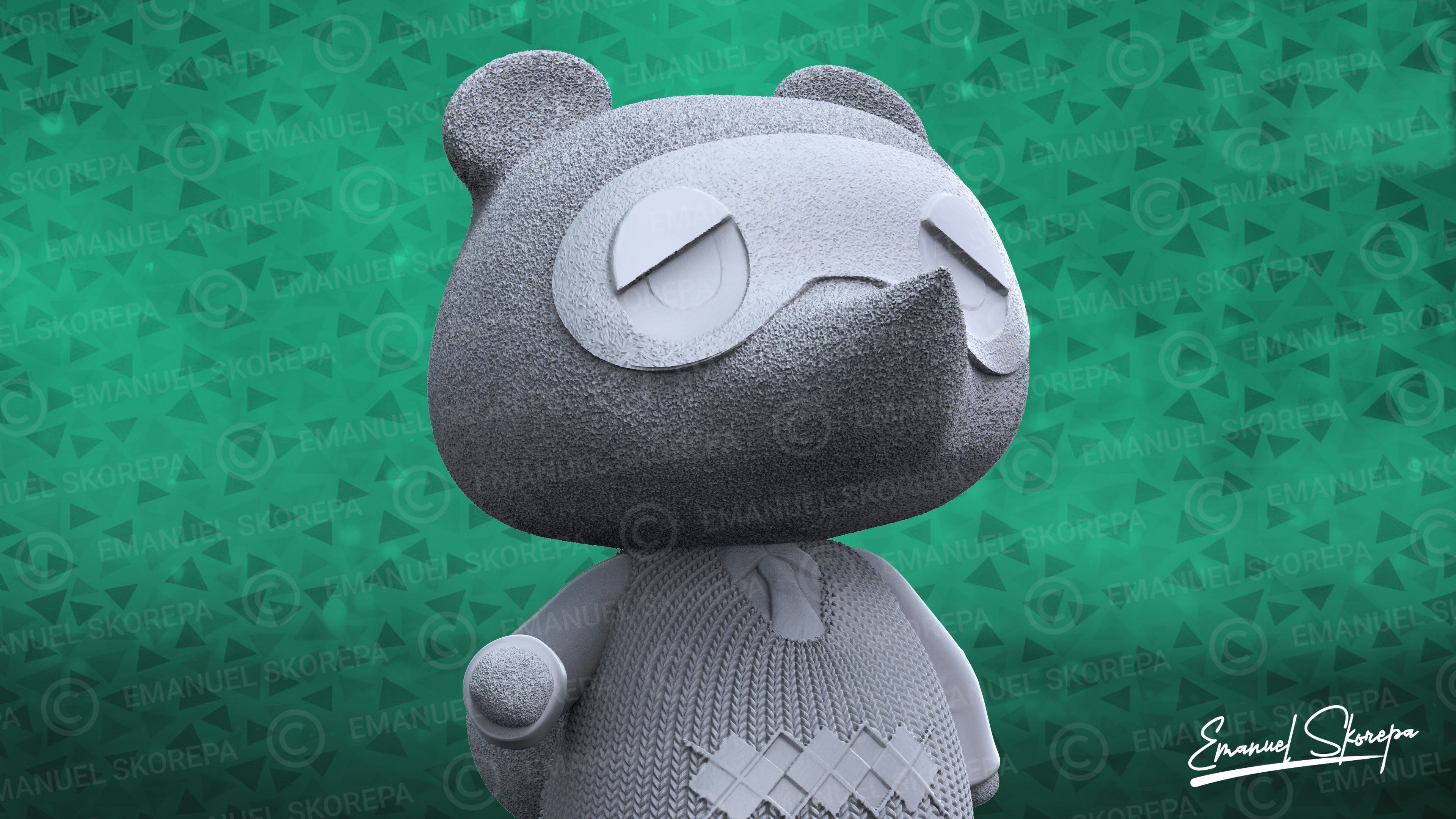 Tom Nook Animal Crossing 3D model 3D printable CGTrader