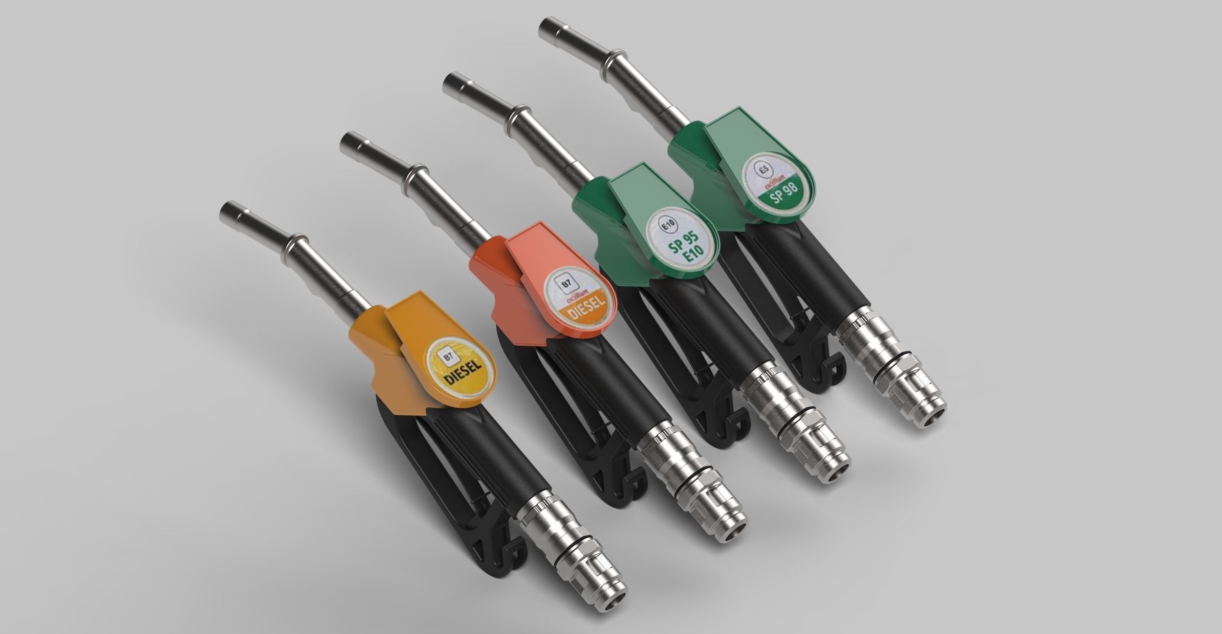 Fuel nozzles 3D CGTrader