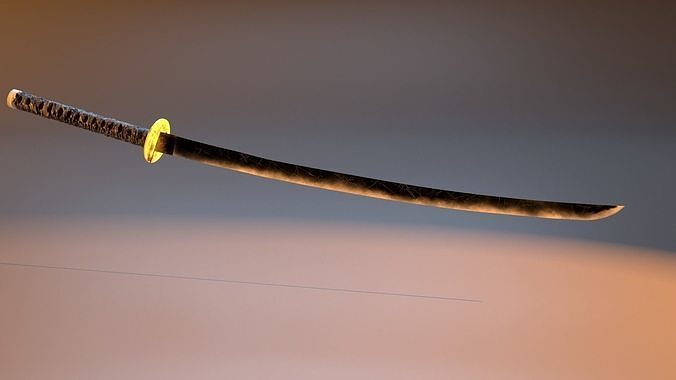 Katana Low-poly 3D model