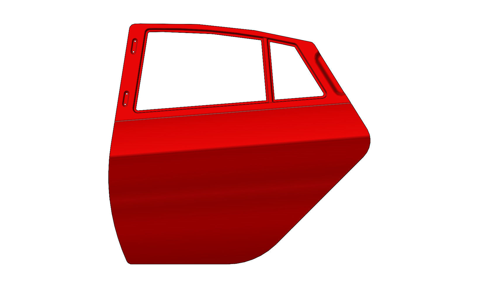 Car door panel 3D model 3D printable CGTrader