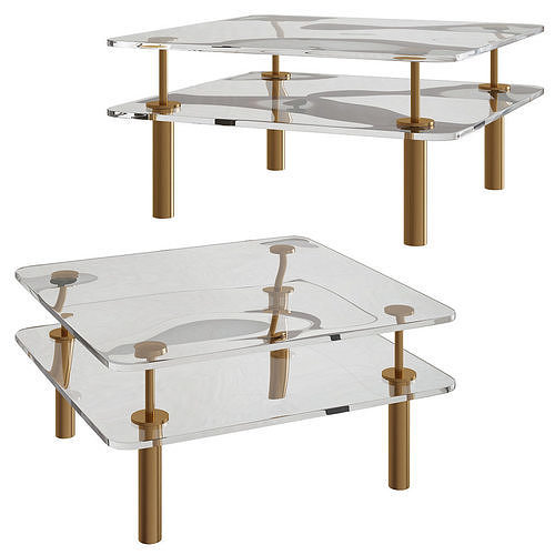 Luxury Coffee Tables 3d model Low-poly 3D model