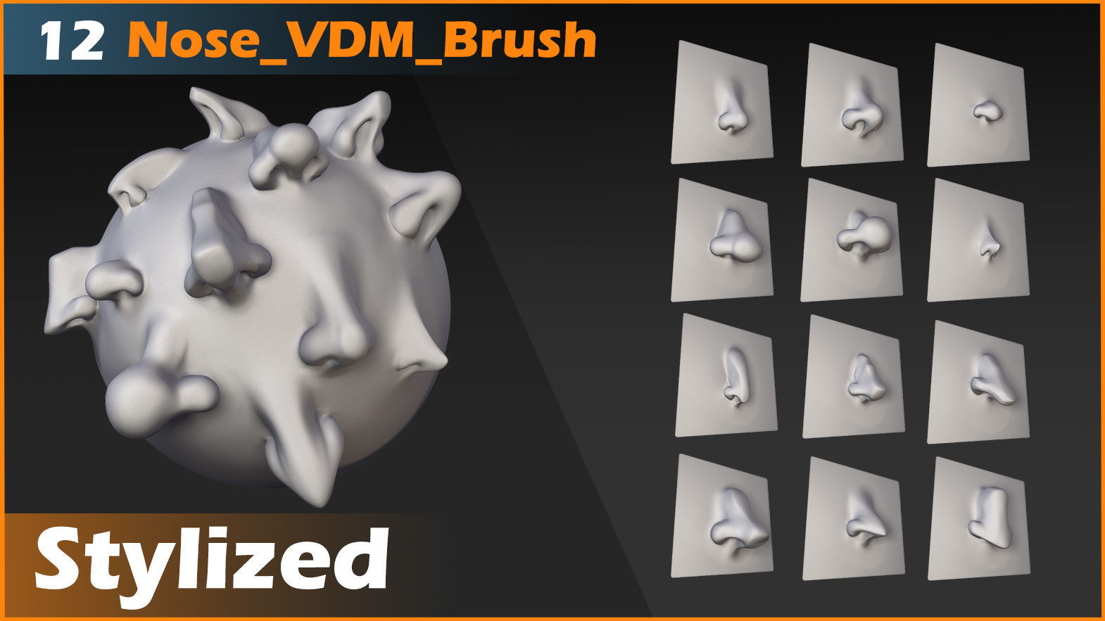 Noses 12 Stylized VDM Brush