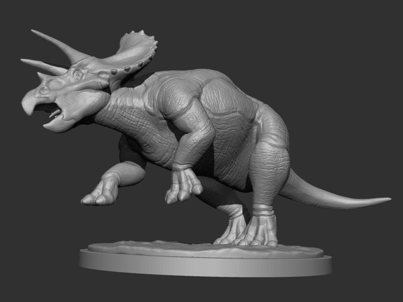 3D Triceratops for Printing 2
