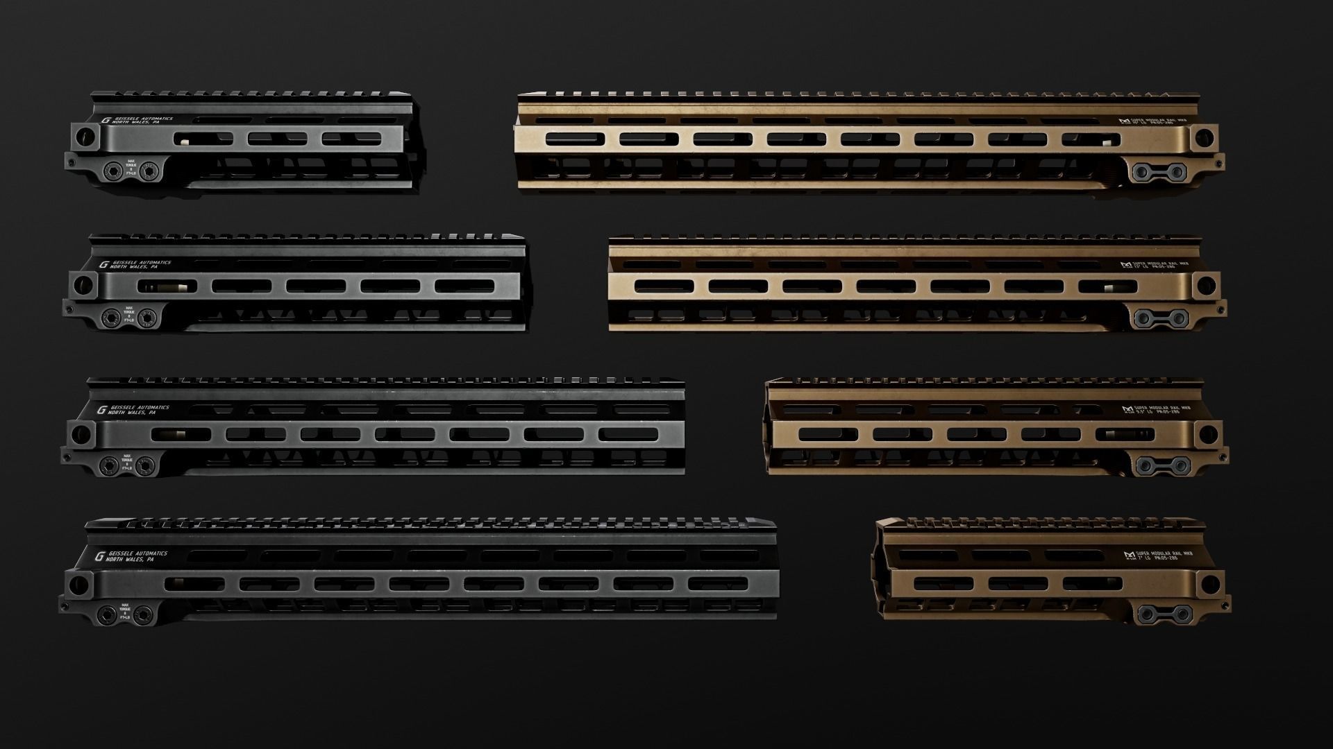 Geissele Super Modular Rail MK8 MLOK AR15 Handguard