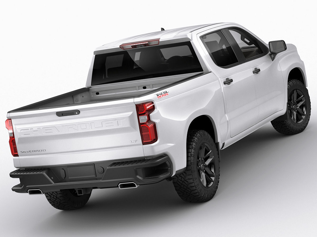 Silverado Trail Boss 2020 and Custom Trail Boss 3D model CGTrader