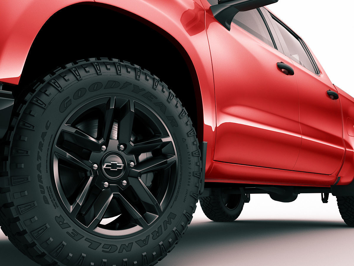 Silverado Trail Boss 2020 and Custom Trail Boss 3D model CGTrader