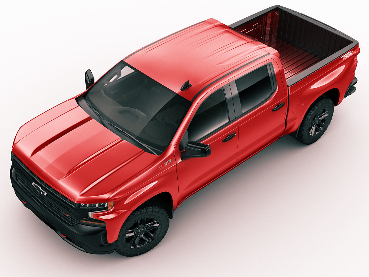 Silverado Trail Boss 2020 and Custom Trail Boss 3D model CGTrader