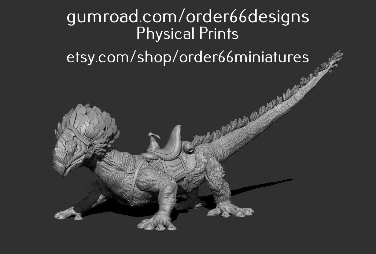 Galactic Raptor With Rider 3D model 3D printable | CGTrader