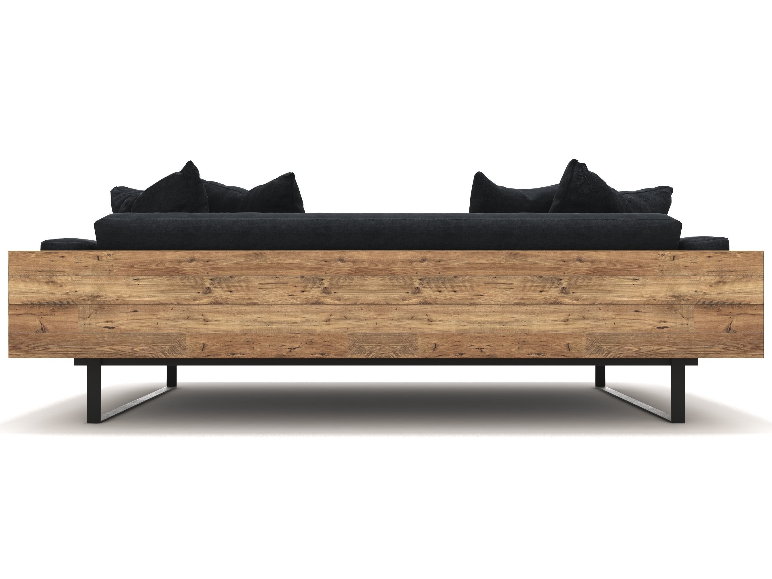 Reclaimed Wood Sofa 3D model CGTrader