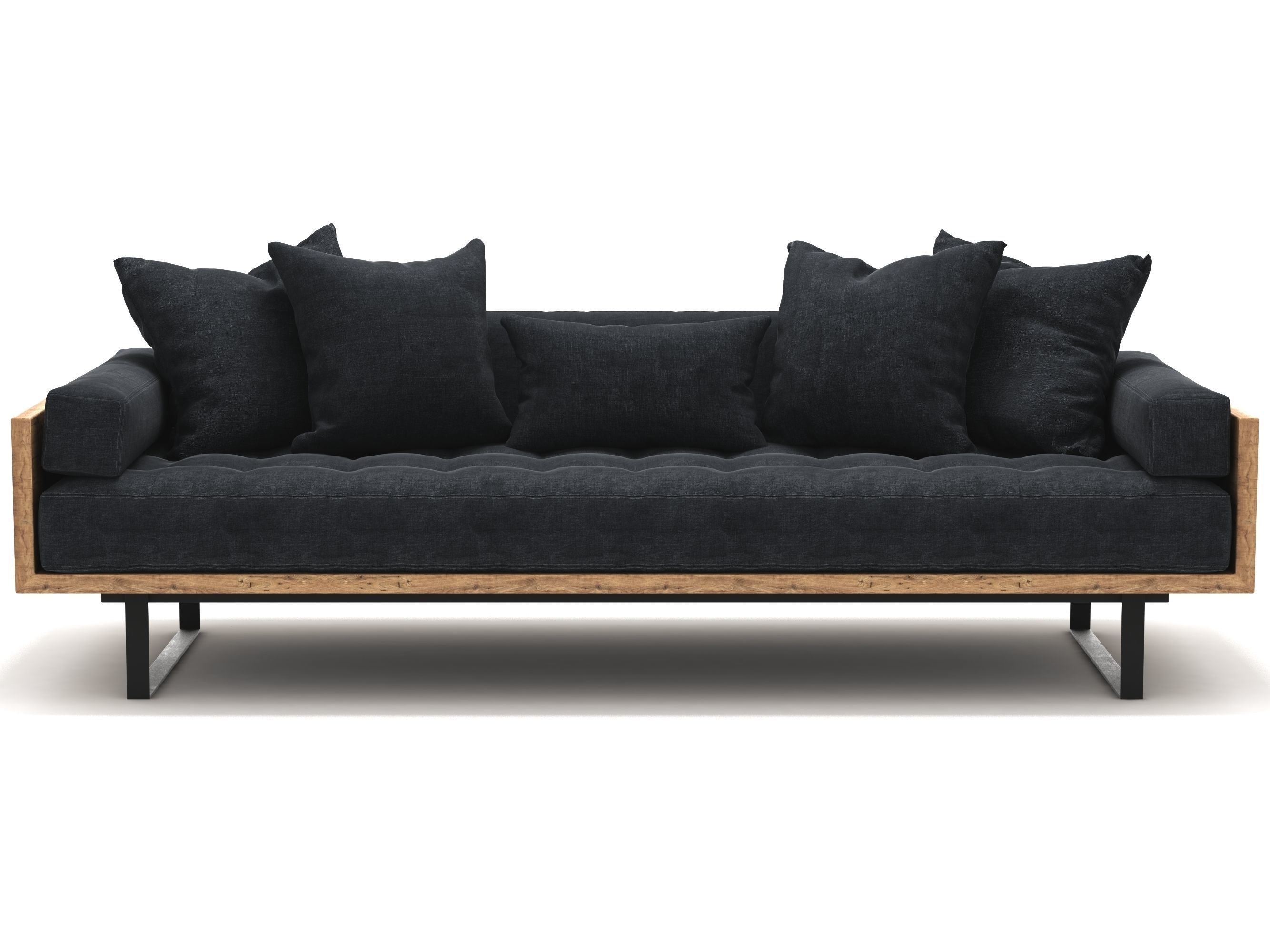 Reclaimed Wood Sofa 3D model CGTrader