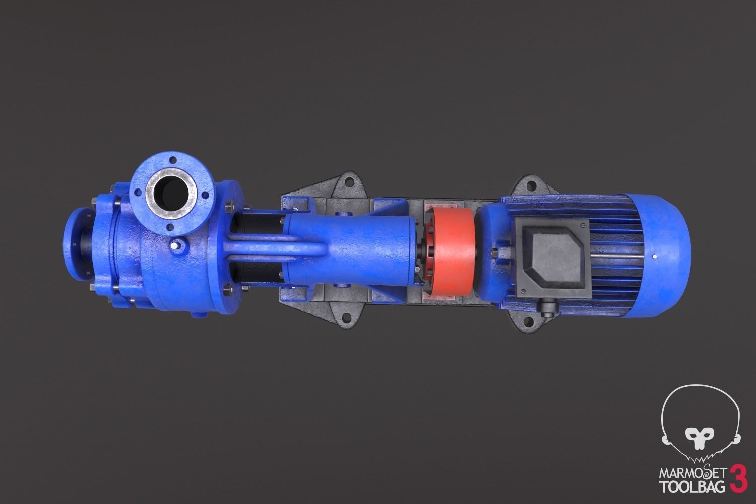 Centrifugal console pump free 3D model | CGTrader