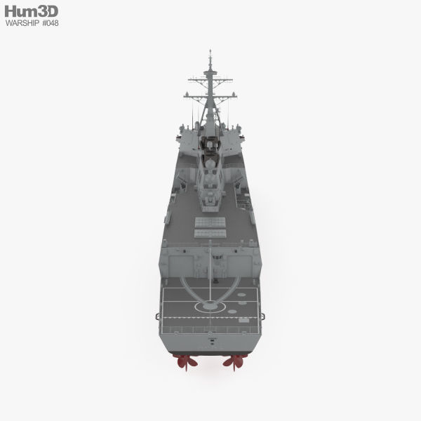 Sejong the Great-class destroyer 3D model | CGTrader