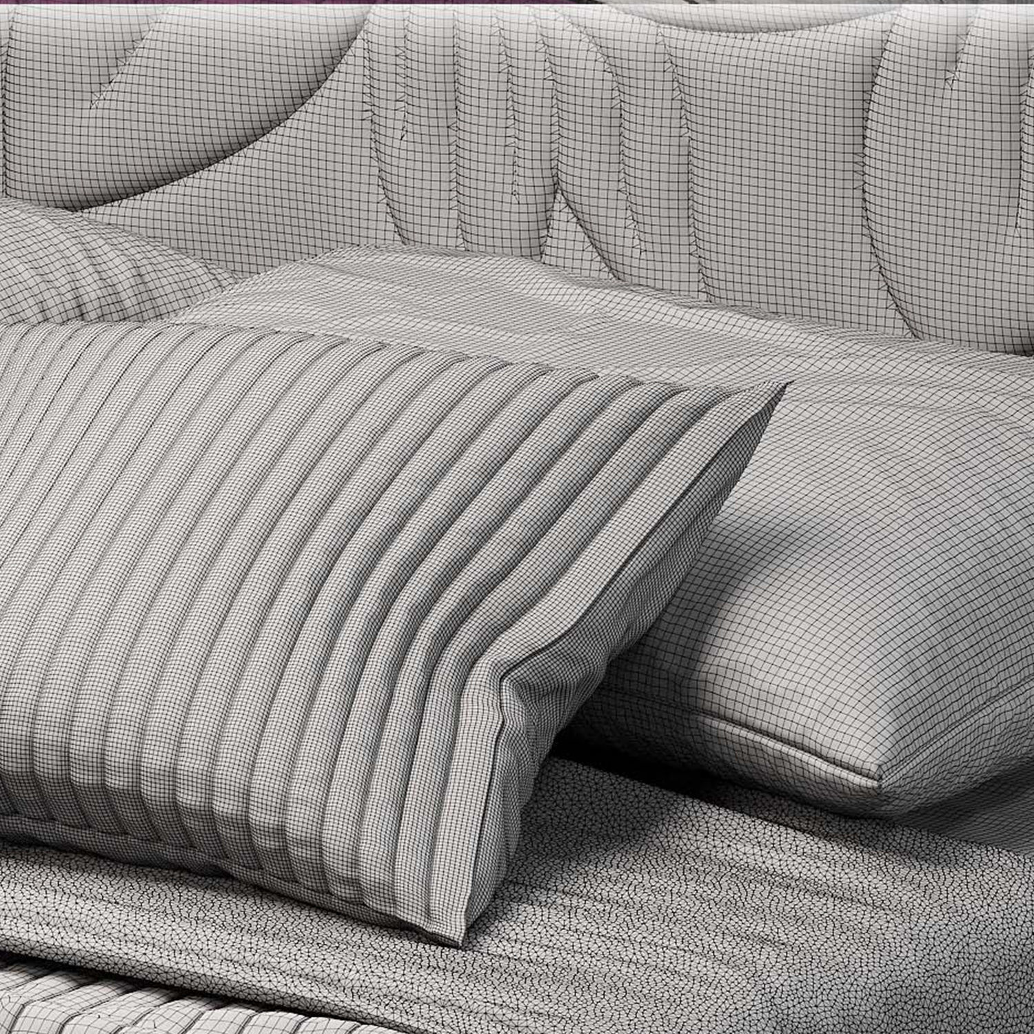 MILANO BEDDING Bed Mauritius 3D model CGTrader