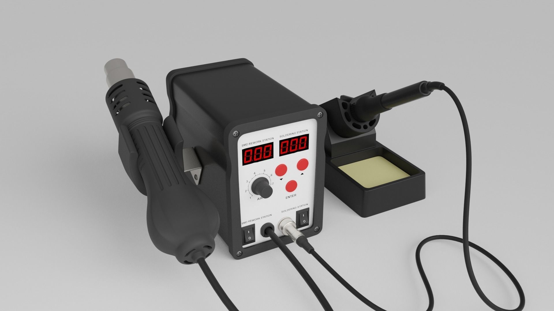 Soldering Station 3D model CGTrader