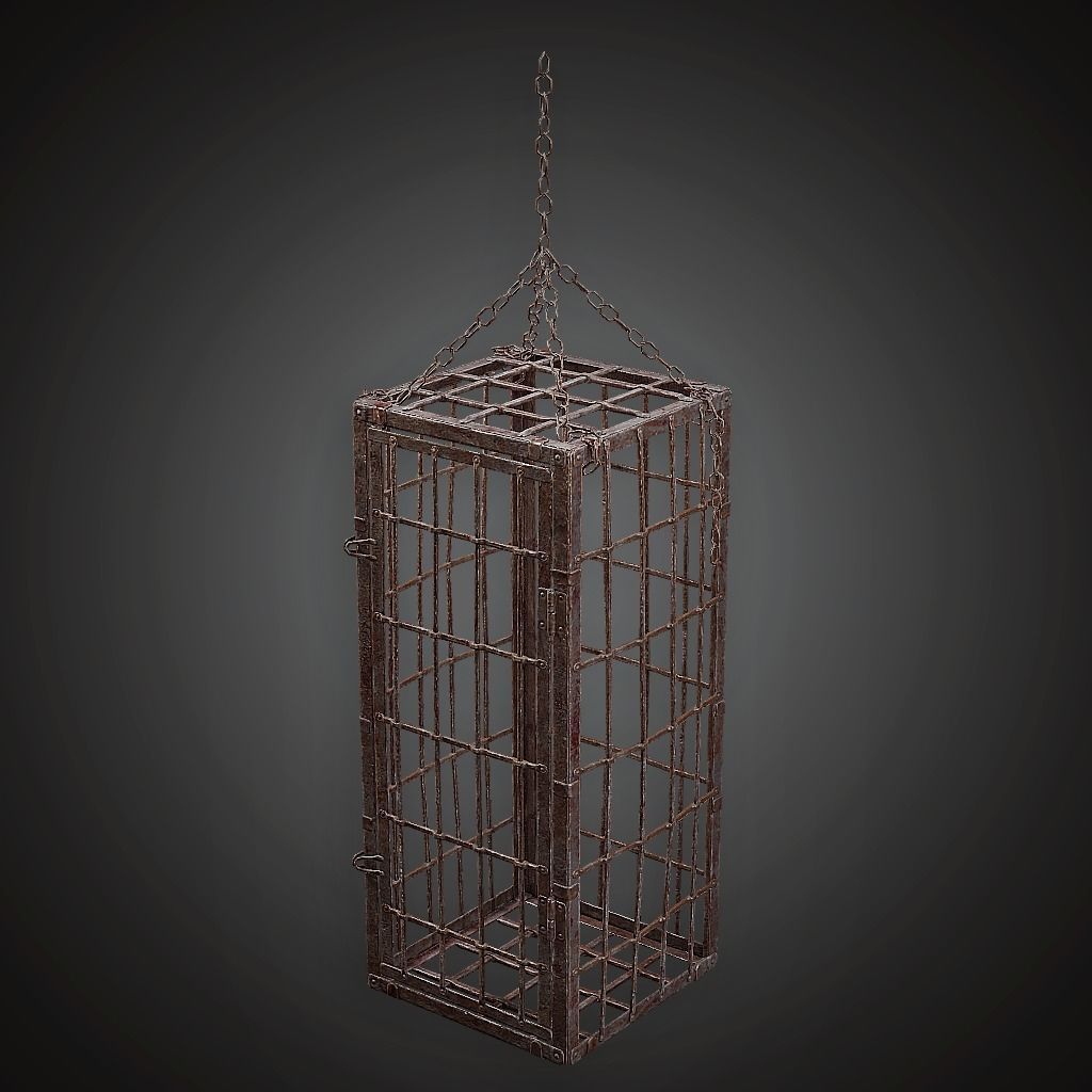 MVL - Dungeon Hanging Cage - PBR Game 3D model