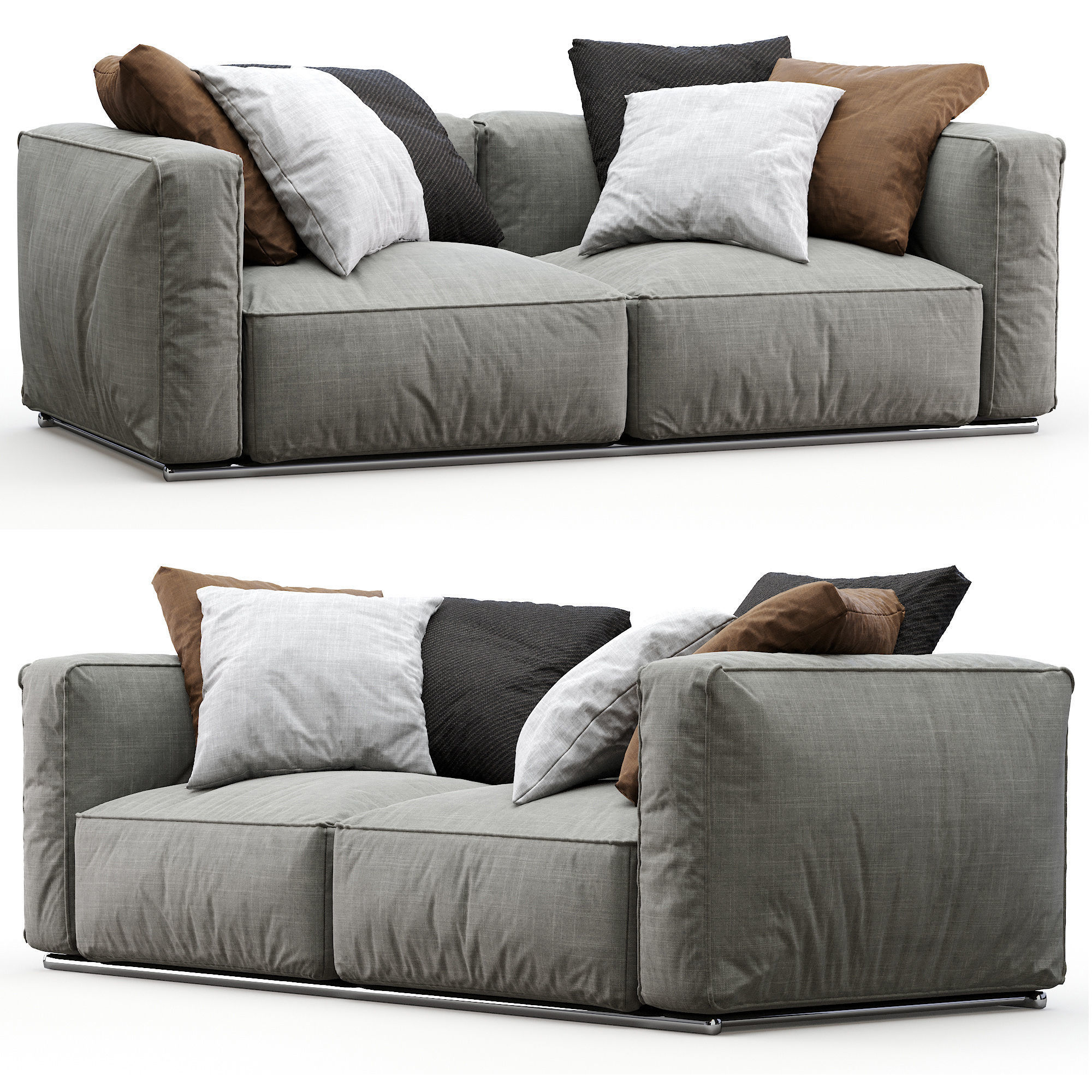 3D Poliform Sofa Shangai CGTrader