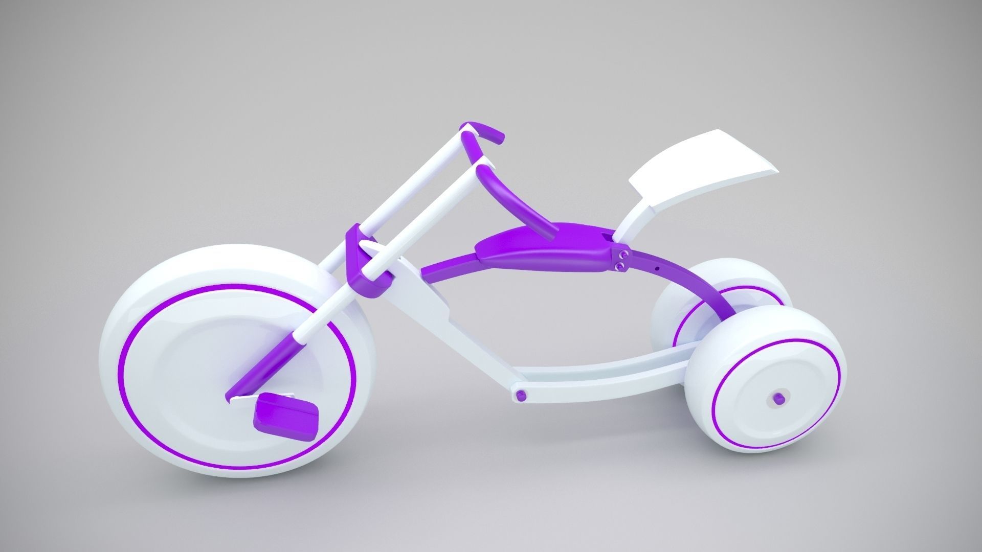 Tricycle concept 3D model animated CGTrader