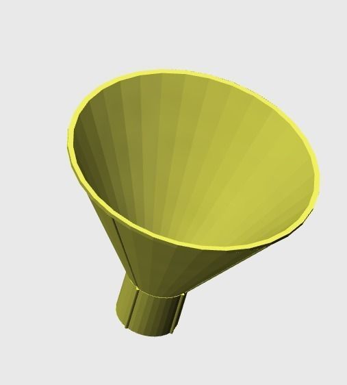 Funnel 3D model 3D printable CGTrader