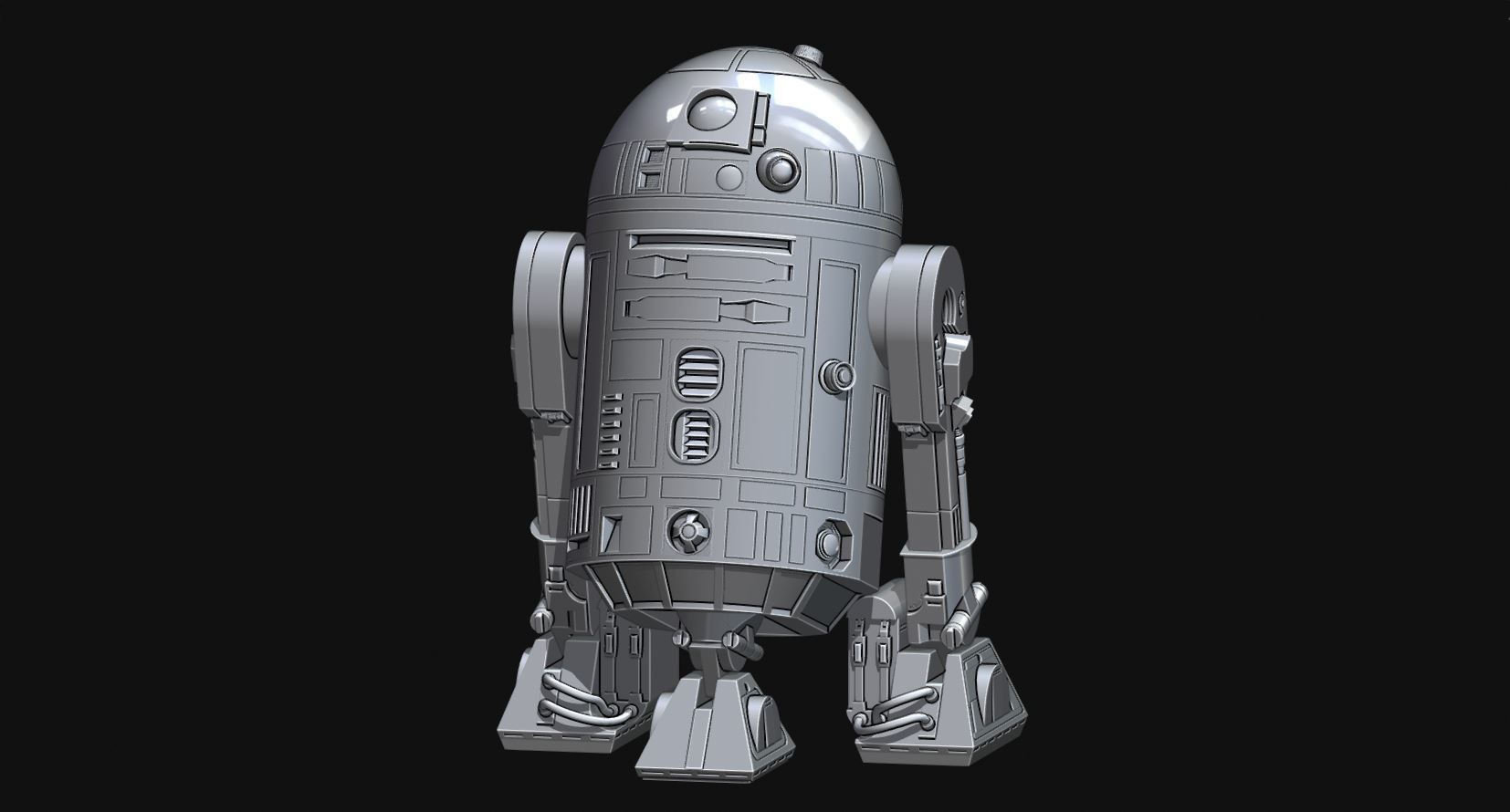 3D printable model R2D2 Accurate Highly Detailed 1