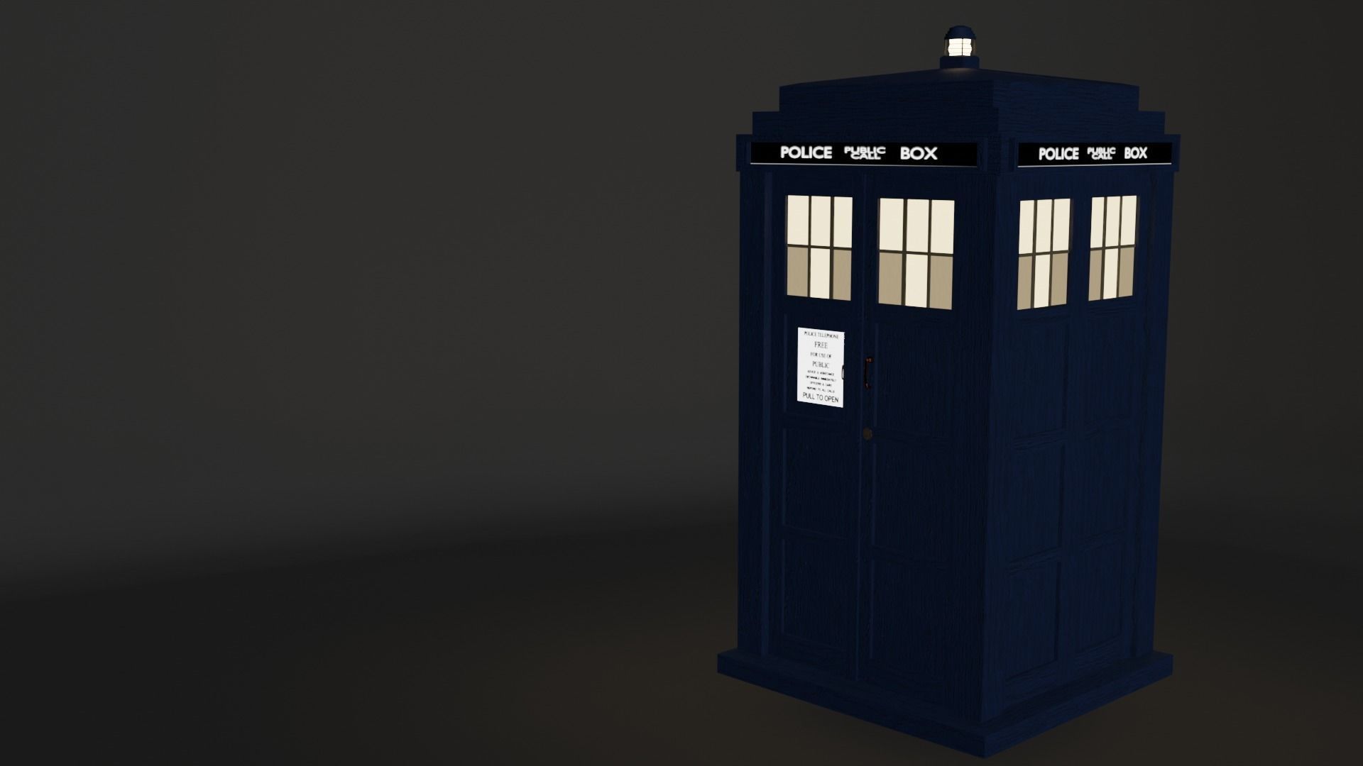 3D TARDIS doctor | CGTrader