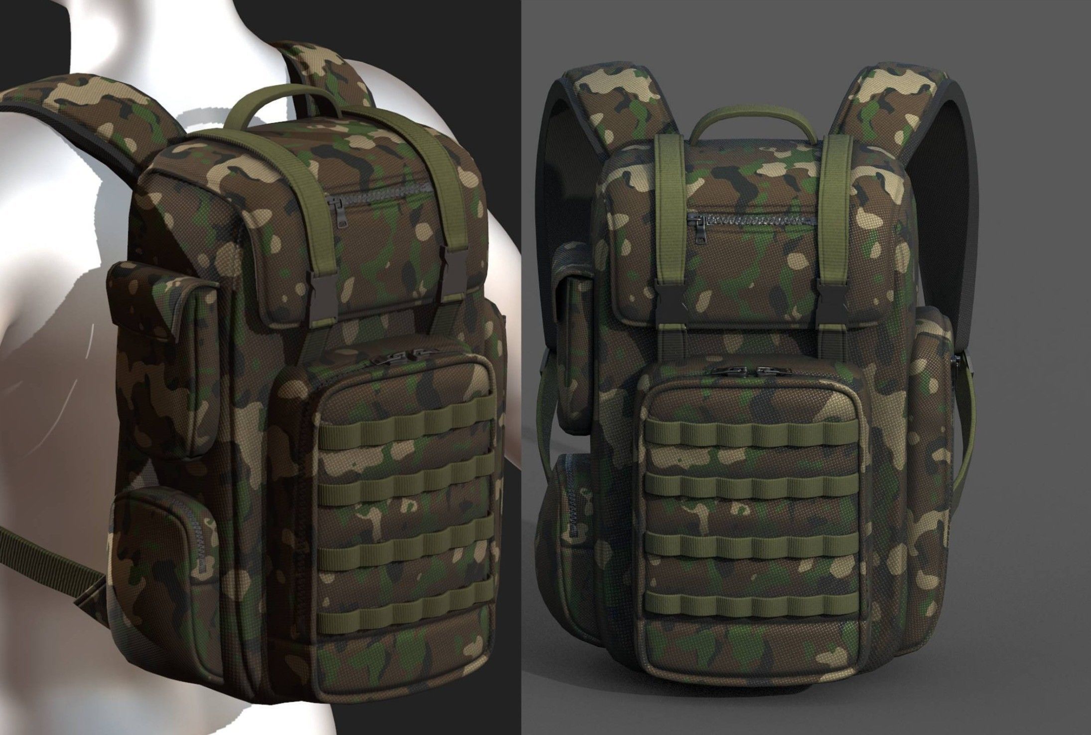 Backpack military combat soldier bag baggage