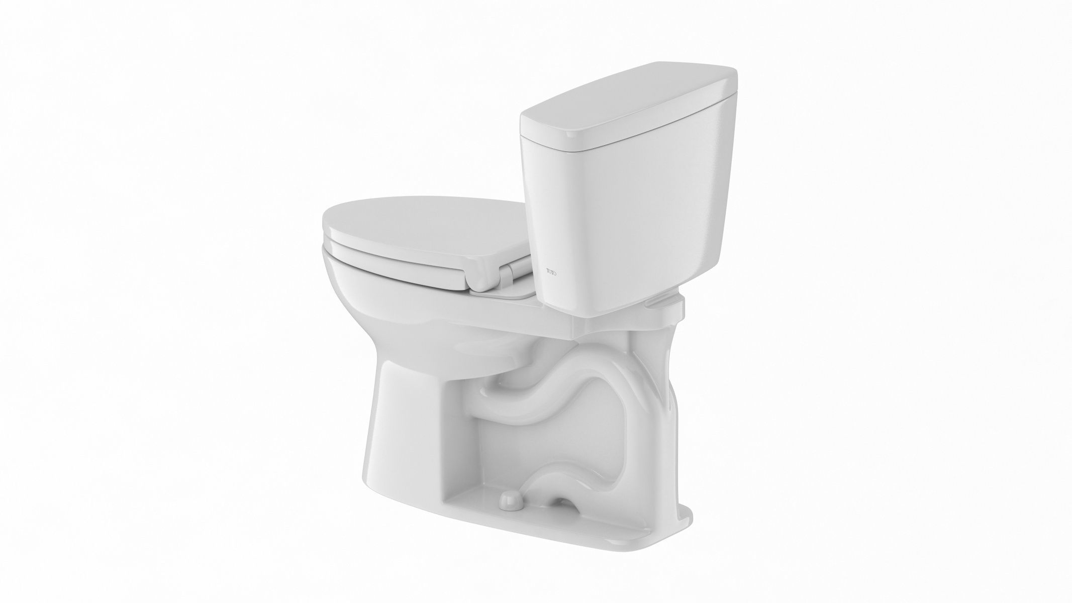 TOTO Drake TwoPiece Toilet 3D model CGTrader