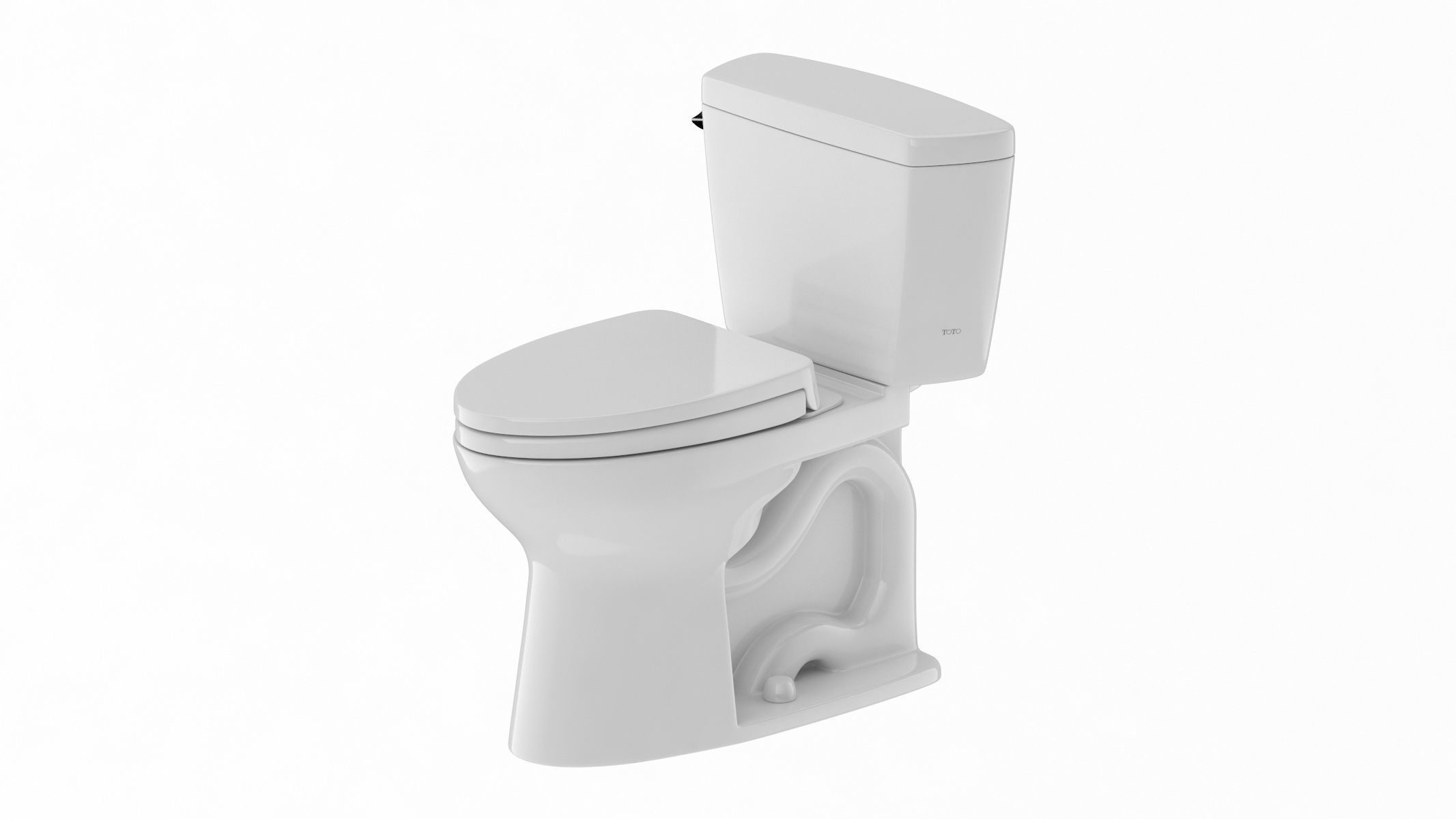 TOTO Drake TwoPiece Toilet 3D model CGTrader