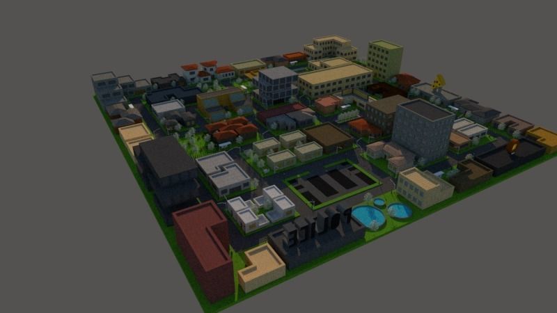 Mini City 3D model 3D printable | CGTrader