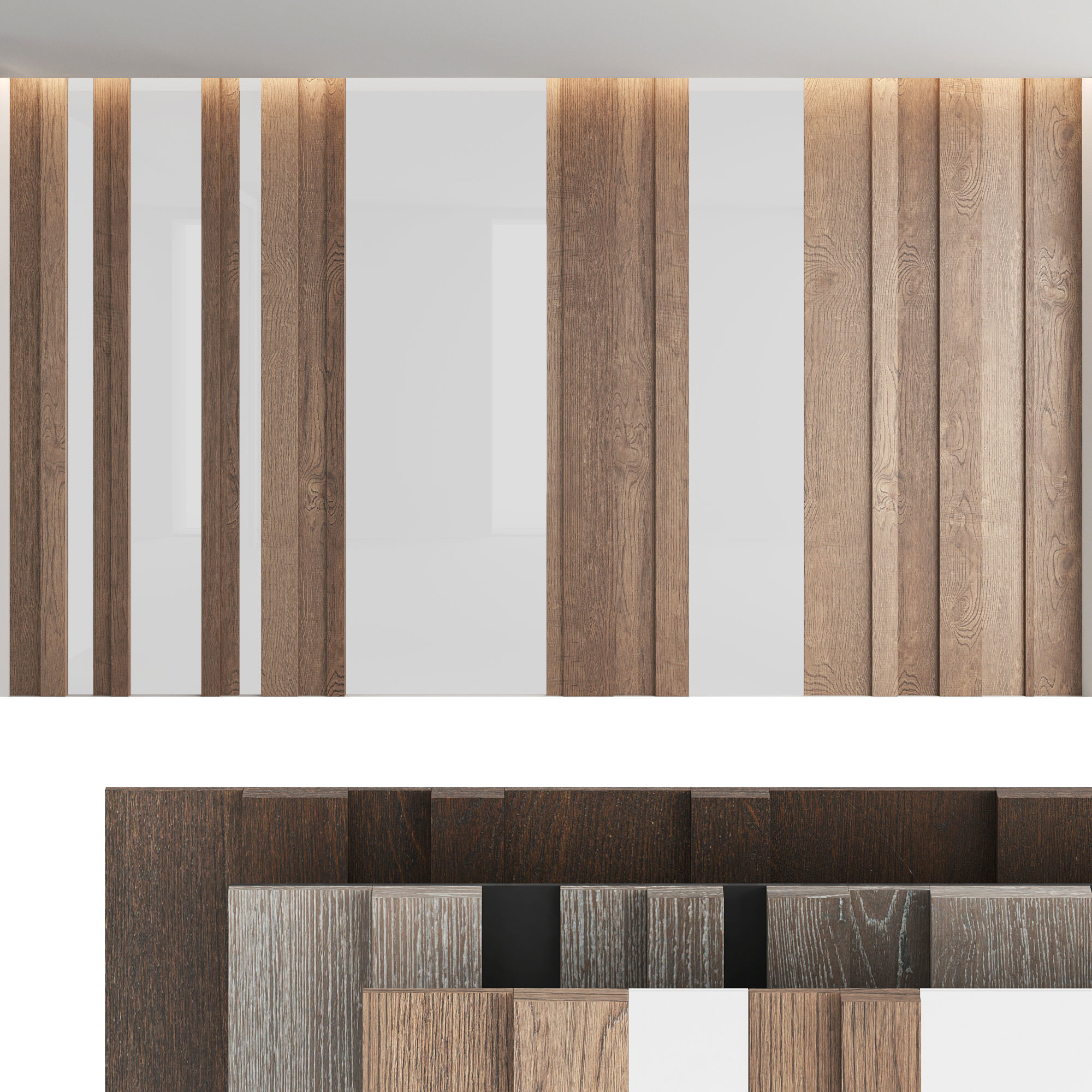 Decorative wall panel set 8