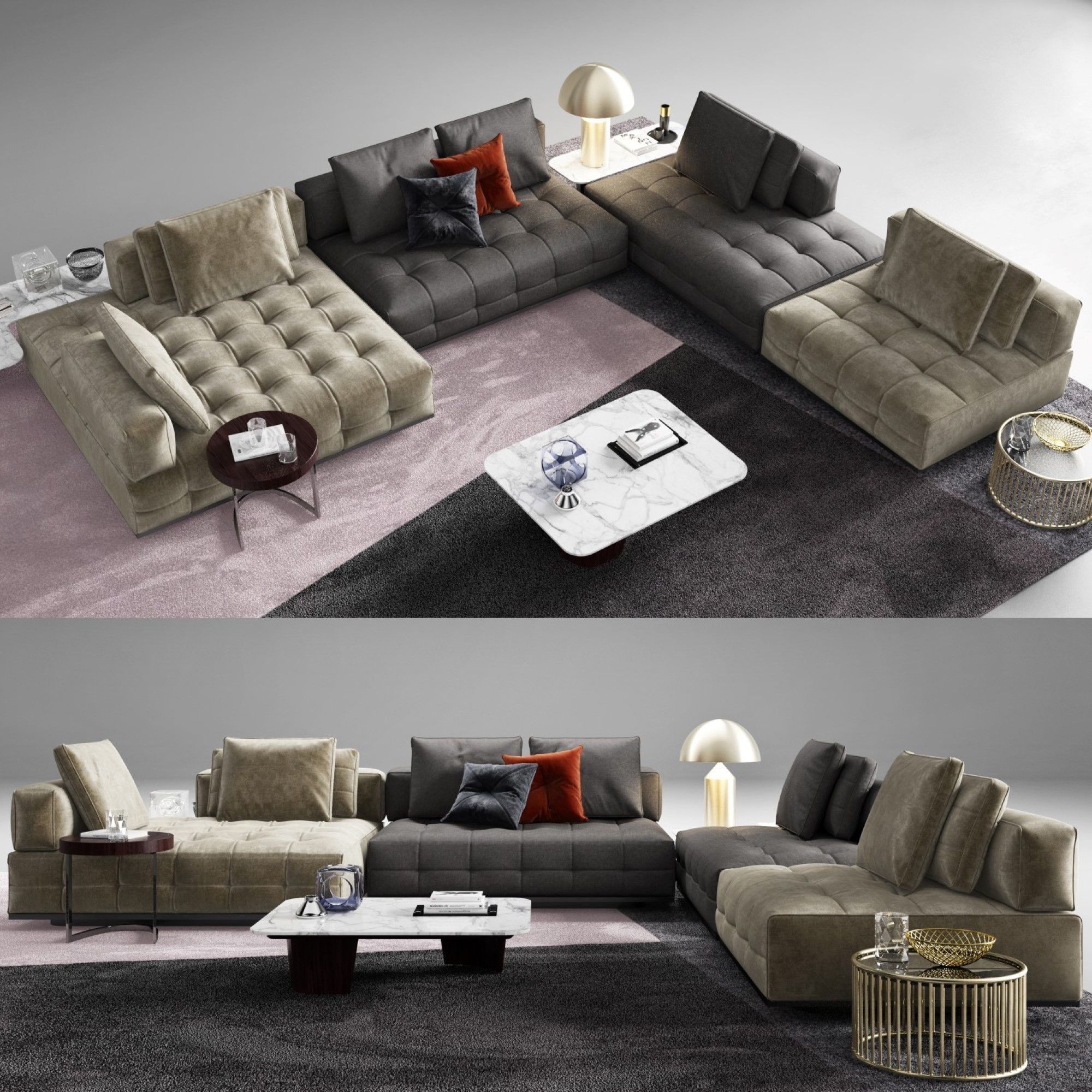 Minotti Lawrence Clan Seating Arrangements