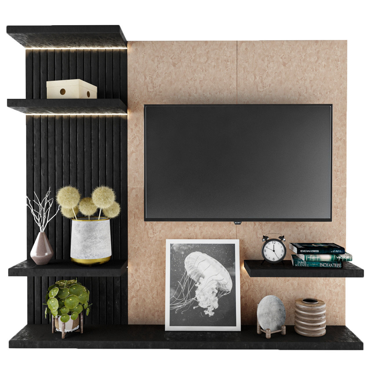 Tv Shelf 04 3D model CGTrader