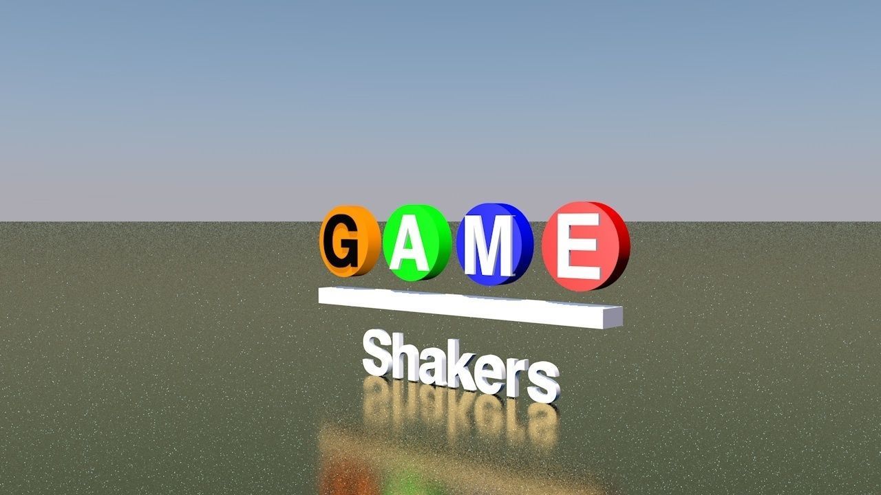 Game Shakers Logo Model 3D model CGTrader