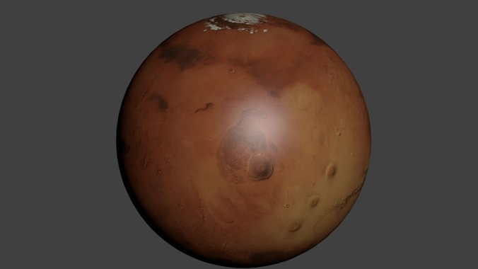 planet mars 8k 3d model cgtrader