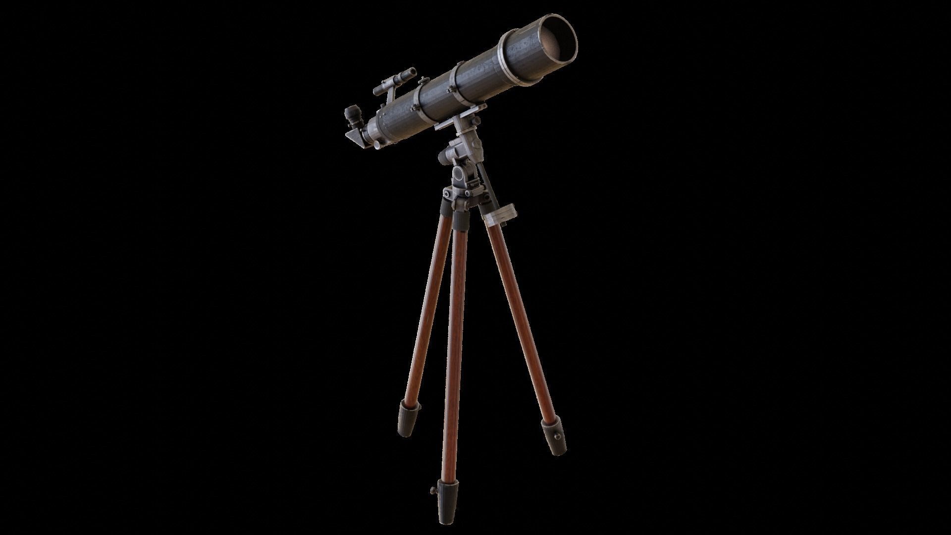 Telescope Low-poly 3D model