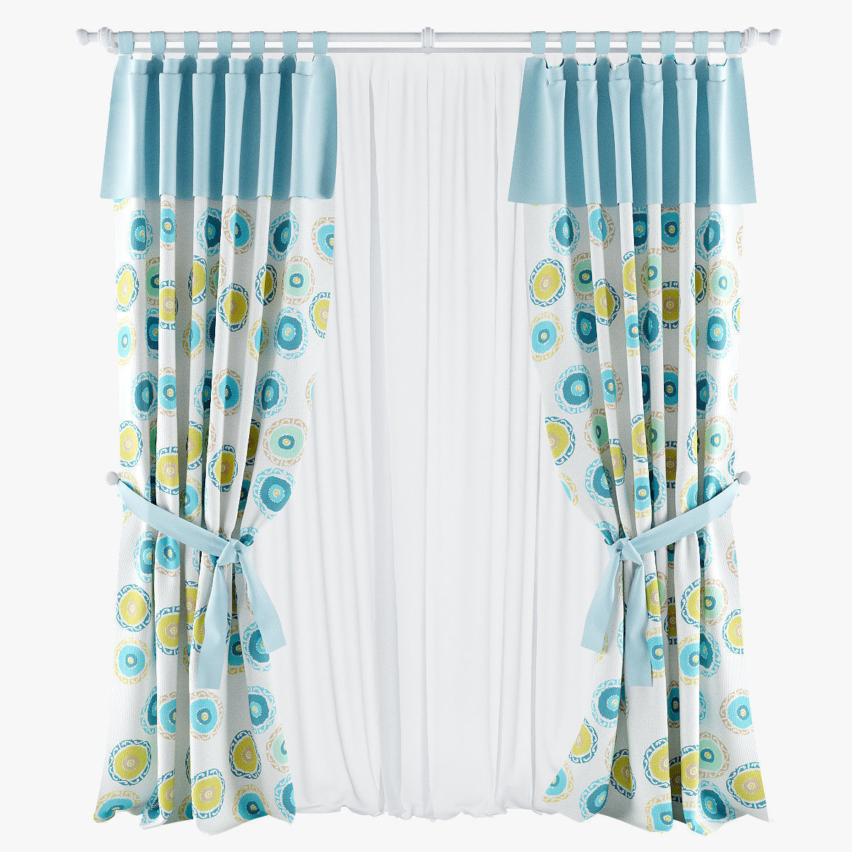 Kids curtain 3D model
