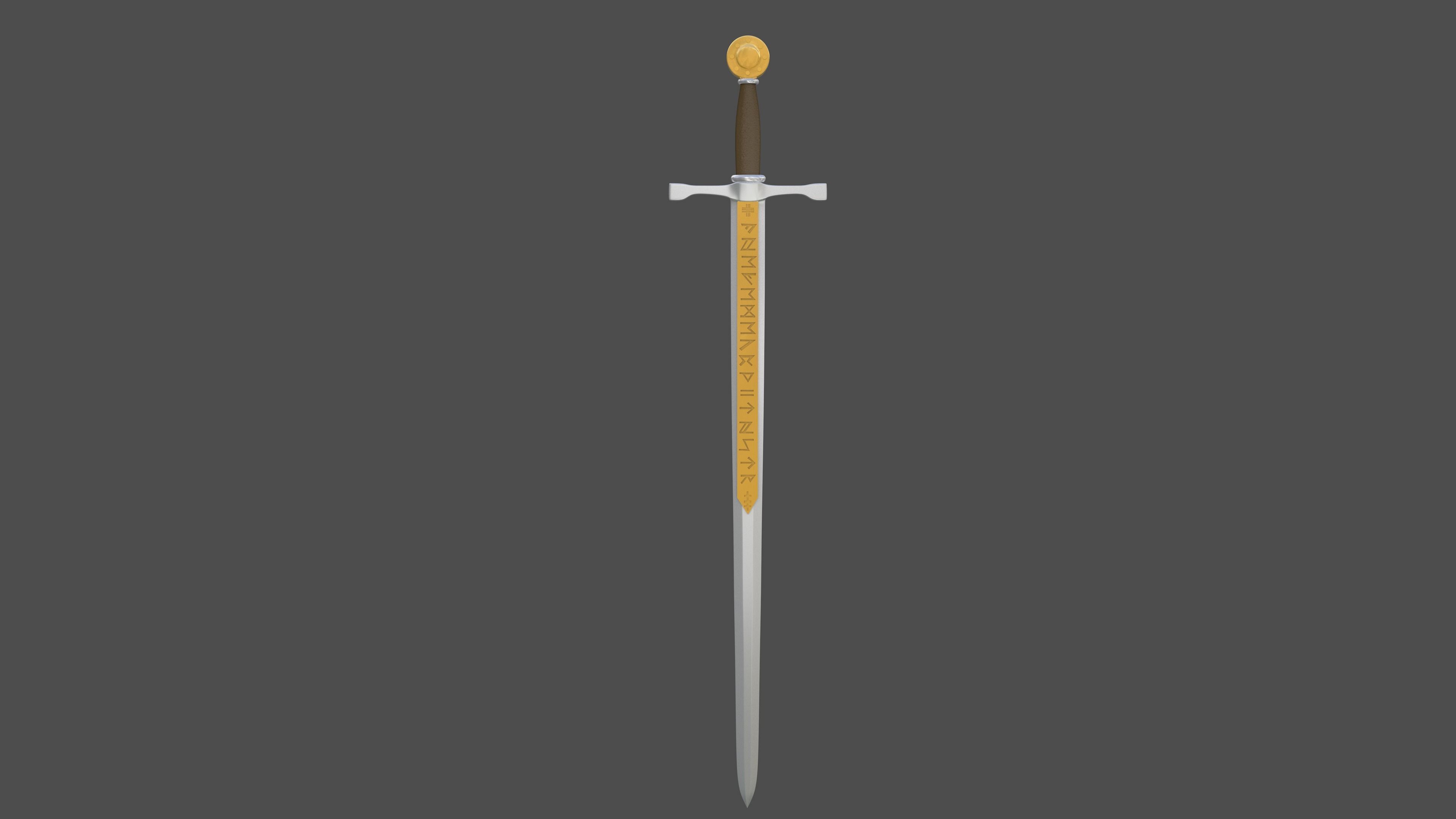 Excalibur sword 3D model CGTrader