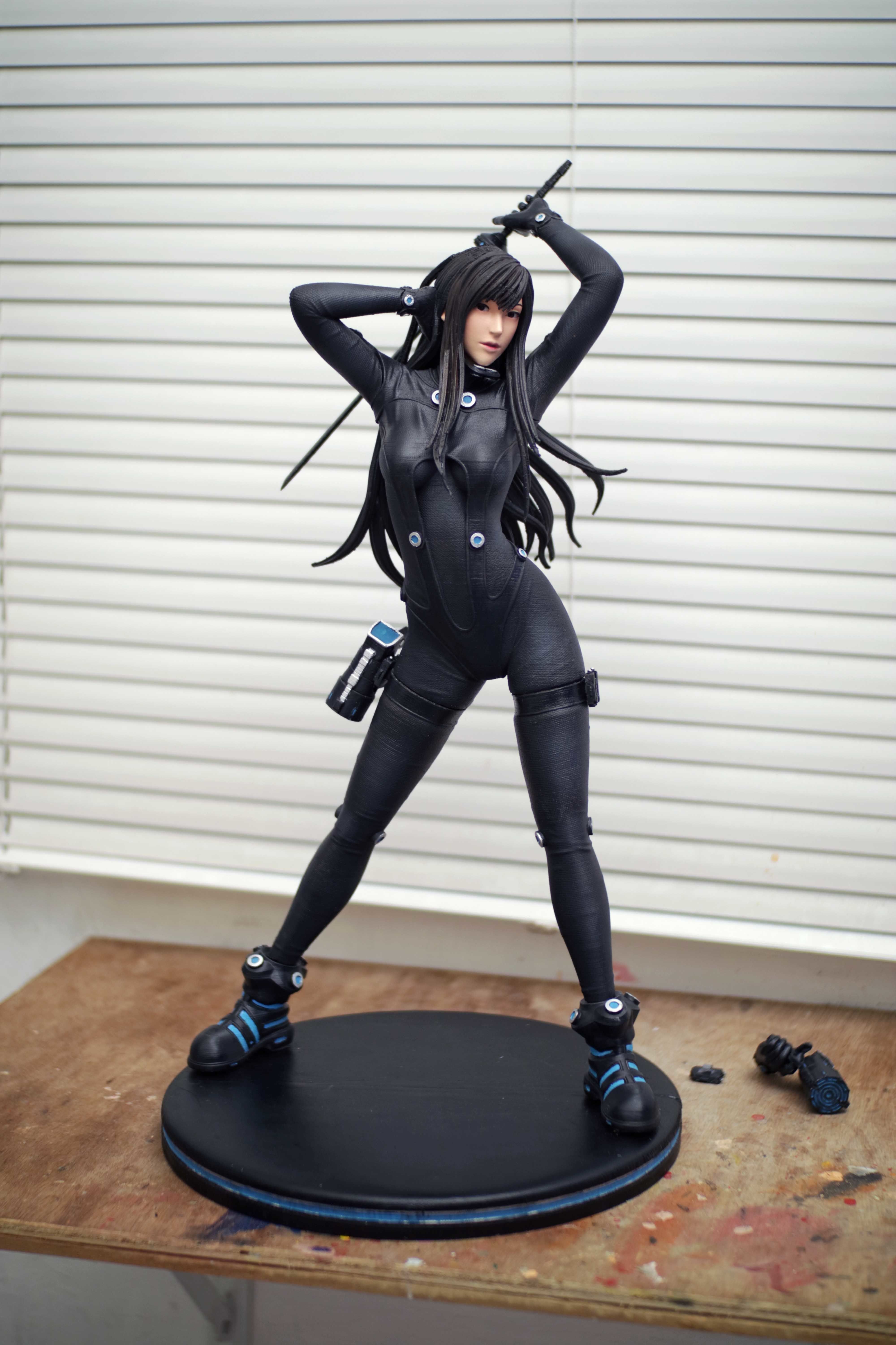 Reika Shimohira Gantz Fan Art Statue 3d Printable 3d Model 3d Printable Obj Stl