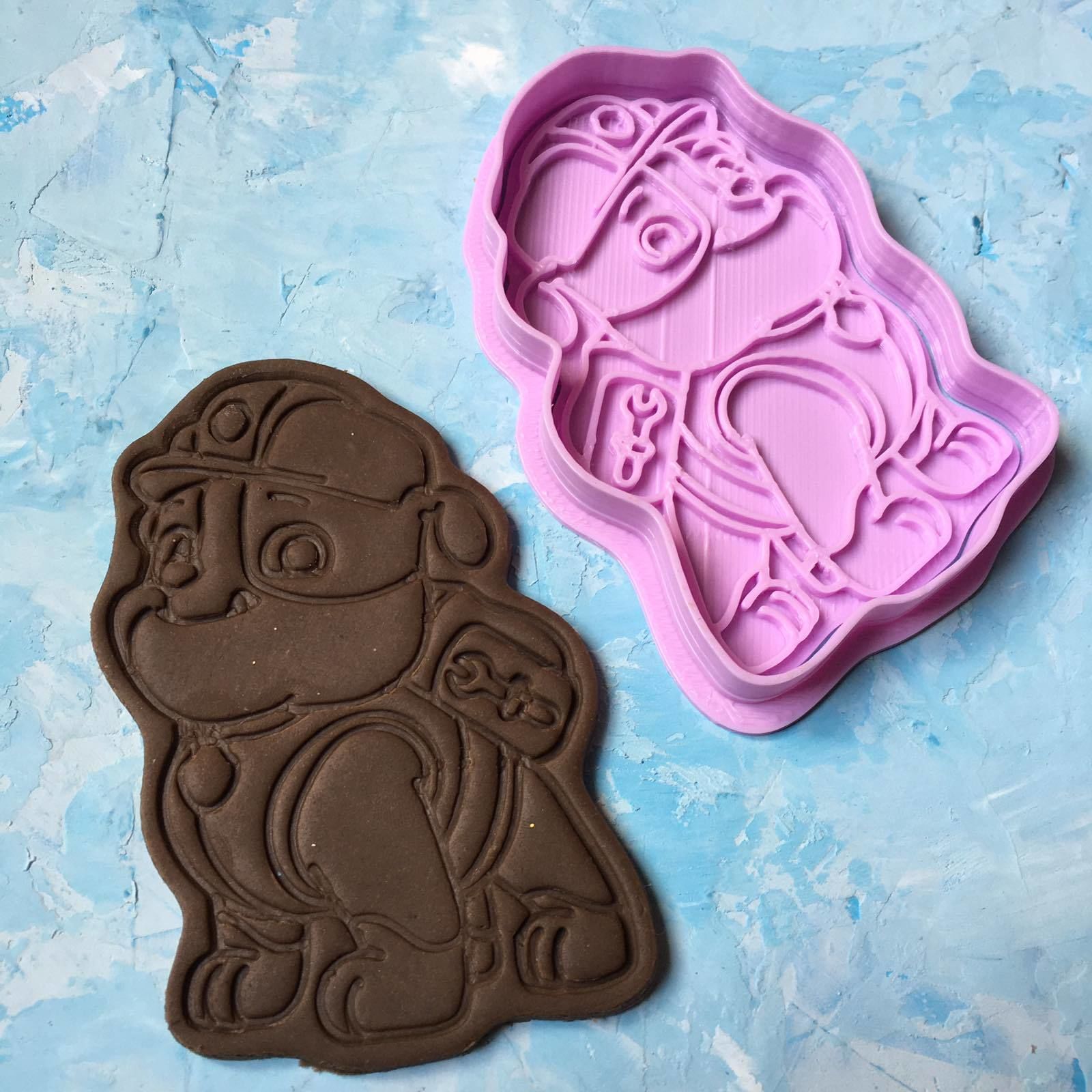 Paw Patrol Cookie Cutter Details Rubble 3D print model