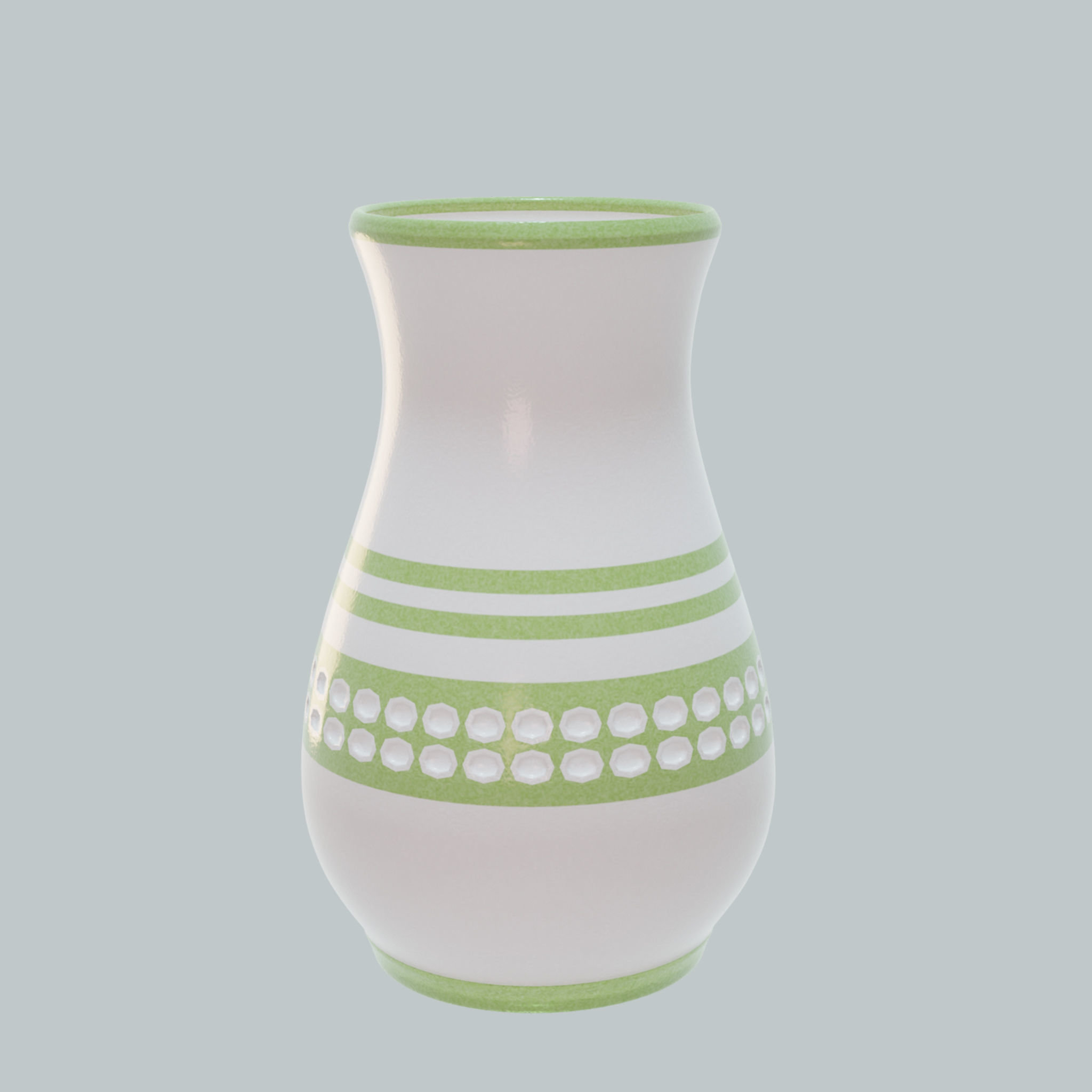 Tableware set green 3D model CGTrader