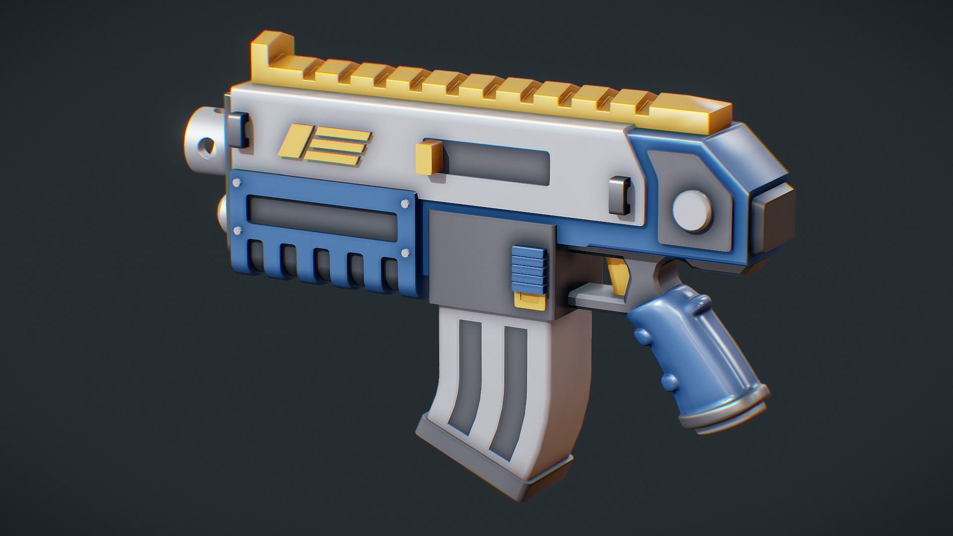 Simple Cartoon Assault Rifle