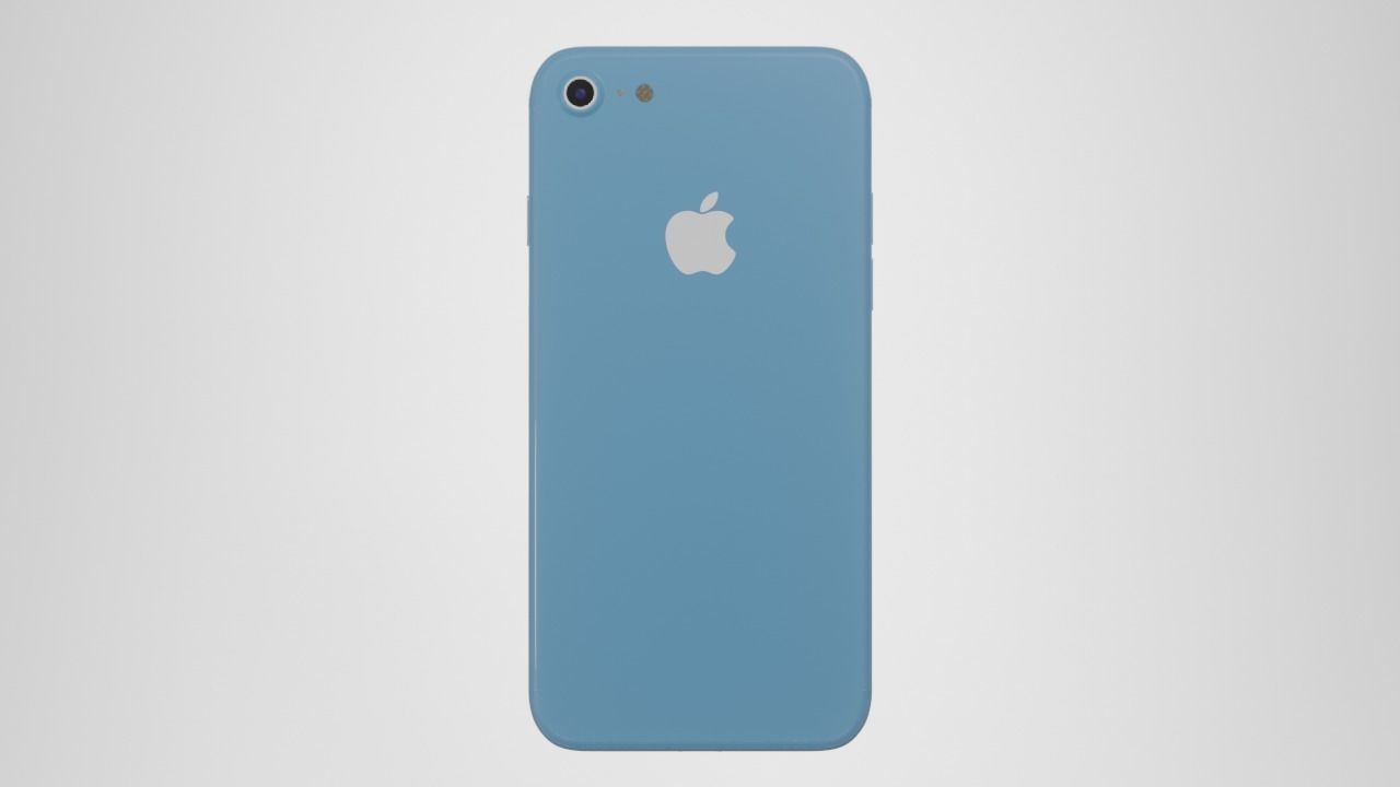 iPhone 8 - Blue 3D asset | CGTrader