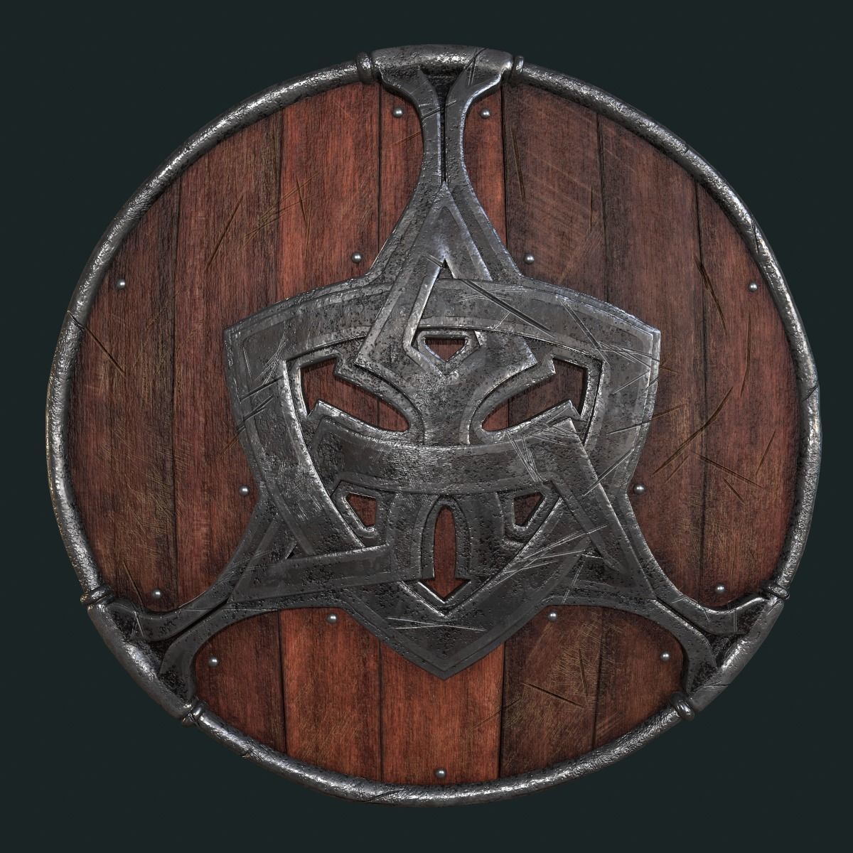Viking Shield PBR-LowPoly