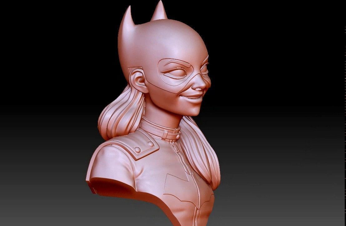 3D printable model batgirl bust | CGTrader