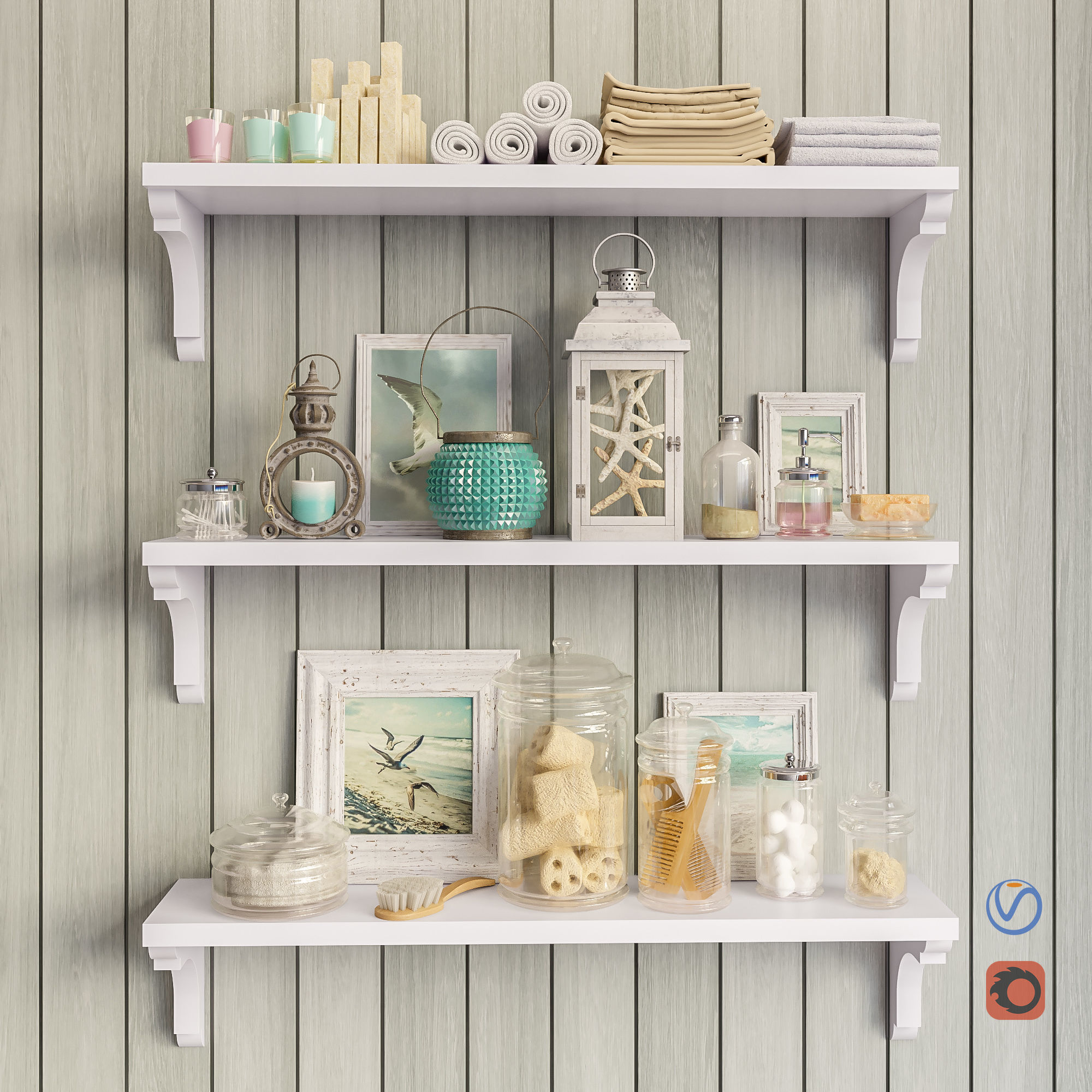 Decorative set for bathroom set 1