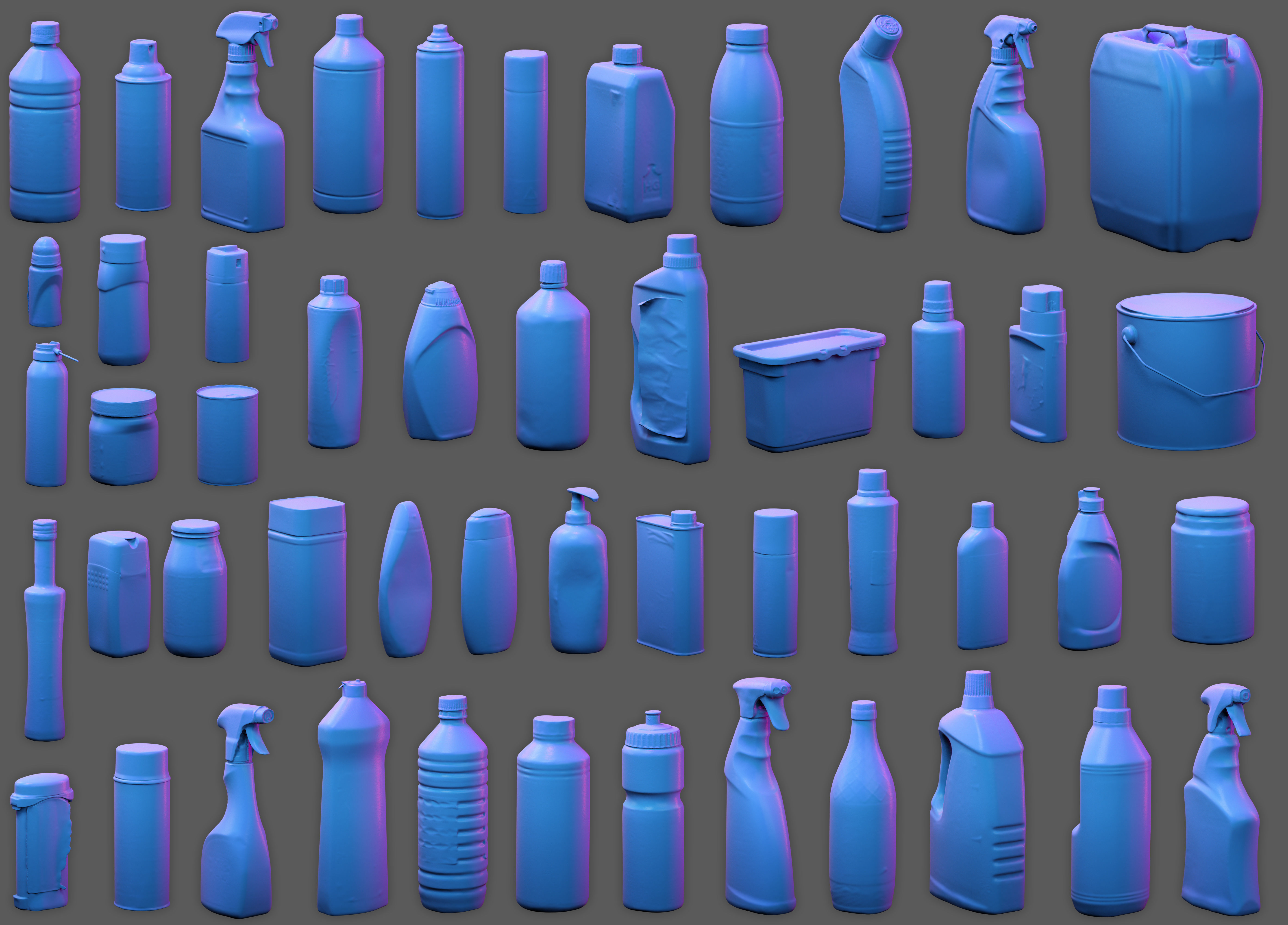 50 Plastic and Glass Containers