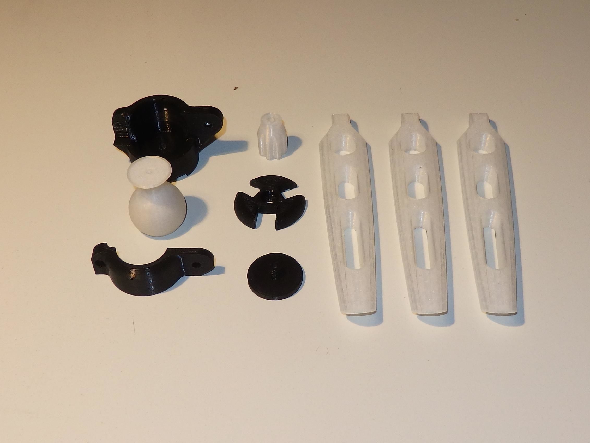 Camera tripod with ball joint and strong screw 3D model 3D printable