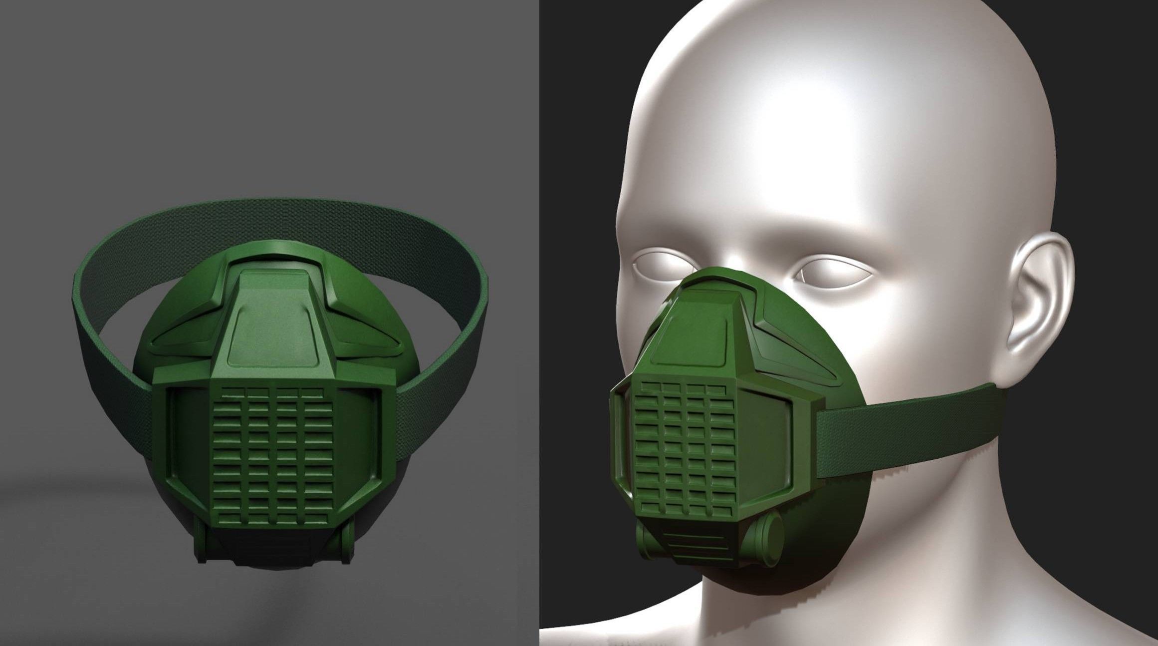 Gas mask respirator scifi fantasy