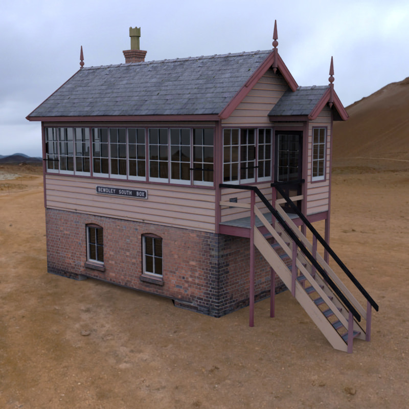 GWR Signal Box 3D model CGTrader