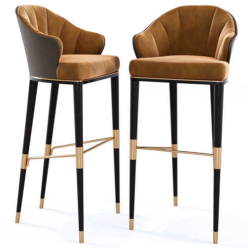 Private Label ELLIS BAR STOOL 3D model CGTrader